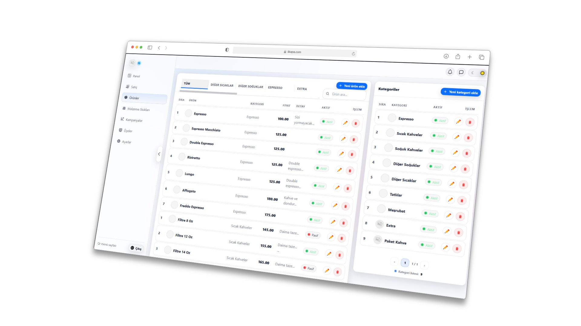 QR Menü Özelleştirme